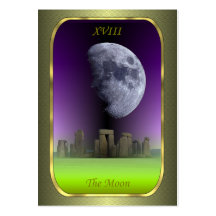 Tarjetas del perfil de Tarot - la luna Tarjeta De Visita