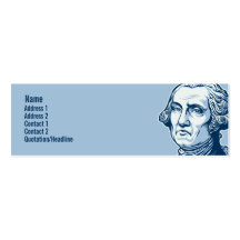 Tarjetas del perfil de Washington Tarjetas De Visita