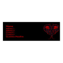 Tarjetas del perfil del corazón del fuego tarjeta de visita