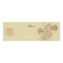Tarjetas del perfil del tatuaje del tulipán (arena plantilla de tarjeta de negocio