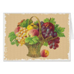 Tarjetas del personalizable de la cesta de fruta d