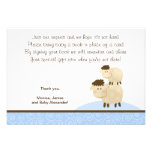 Tarjetas del recinto de RSVP de las ovejas del Baa Invitaciones Personalizada