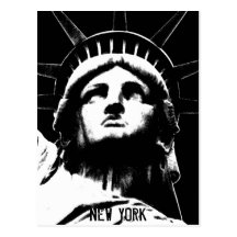 Tarjetas del recuerdo de la señal de Nueva York de
