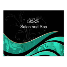 tarjetas elegantes del flourishbusiness de la agua tarjeta postal