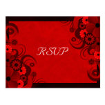 Tarjetas elegantes florales de la respuesta de RSV Tarjetas Postales
