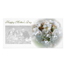 Tarjetas felices de la foto del día de madre tarjeta fotográfica personalizada