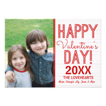 Tarjetas felices de la foto del el día de San Vale Invitación