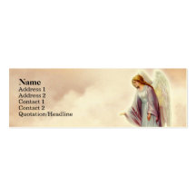 Tarjetas flacas del perfil del ángel del Victorian Tarjeta De Visita