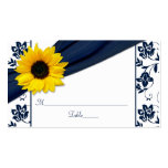 Tarjetas florales del lugar del boda del damasco d tarjeta de visita