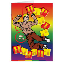 Tarjetas gay - cadera Horray de la cadera