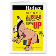 Tarjetas gay - Thang trasero para arriba