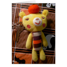 Tarjetas lindas de la muñeca del oso