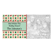 Tarjetas modernas de la foto del navidad del encan tarjetas fotograficas personalizadas