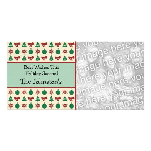 Tarjetas modernas de la foto del navidad del encan tarjetas fotograficas personalizadas