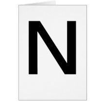 Tarjetas N de ABC para aprender la materia de ABCs