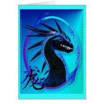 Tarjetas negras de cuernos del dragón y del símbol