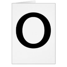 Tarjetas O de ABC para aprender la materia de ABCs