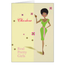 Tarjetas personalizadas para el chica 2 de la herm