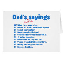 Tarjetas preferidas de los refranes de los papás