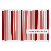 Tarjetas rayadas del el día de San Valentín feliz 