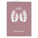 Tarjetas rosadas del ángel