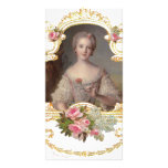 Tarjetas rosadas jovenes de los rosas de la reina  tarjeta fotografica personalizada