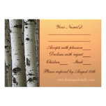 Tarjetas rústicas de RSVP del tema del árbol del á Comunicado