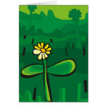 Tarjetas solas de una flor