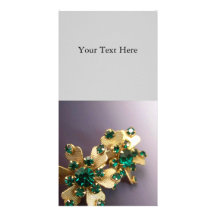 Tarjetas verdes de la foto del diamante artificial tarjeta fotografica  