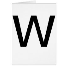 Tarjetas W de ABC para aprender la materia de ABCs