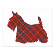 Tartán de Terrier Hepburn del escocés Tarjeta Postal