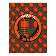 Tartán del escocés de Bruce Postales