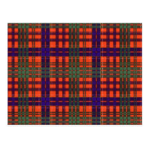 Tartán del escocés de Huntly Tarjetas Postales