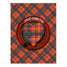 Tartán del escocés de Jacobite Tarjeta Postal
