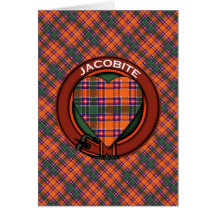 Tartán del escocés de Jacobite Tarjetas