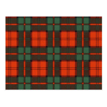 Tartán escocés real - Dunbar - Postal