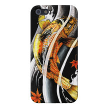 Tatuaje afortunado de los pescados de Koi del oro  iPhone 5 Fundas