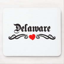 Tatuaje de Delaware Alfombrillas De Ratones