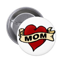 Tatuaje del corazón de la mamá pins