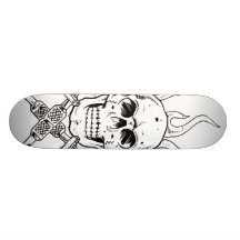 Tatuaje del cráneo patin