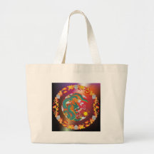 Tatuaje del dragón bolsa de mano