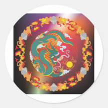 Tatuaje del dragón etiqueta