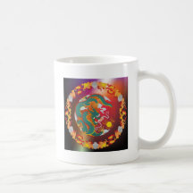 Tatuaje del dragón tazas