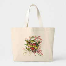 Tatuaje fresco del amor bolsa de mano
