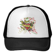 Tatuaje fresco del amor gorras