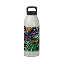 Tatuaje japonés del dragón botella de beber
