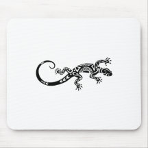 tatuaje maorí del lagarto tapete de ratón