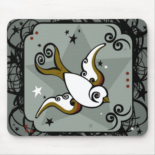 Tatuaje Mousepad del pájaro Alfombrillas De Raton