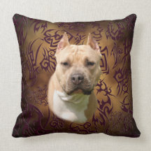 Tatuaje tribal de Amstaff Cojin