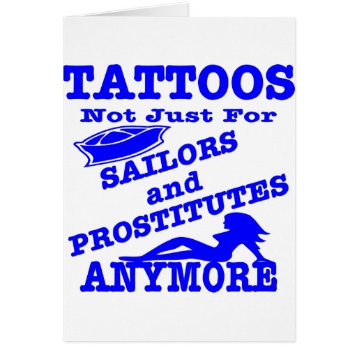 Tatuajes no apenas para los marineros y las prosti felicitaciones